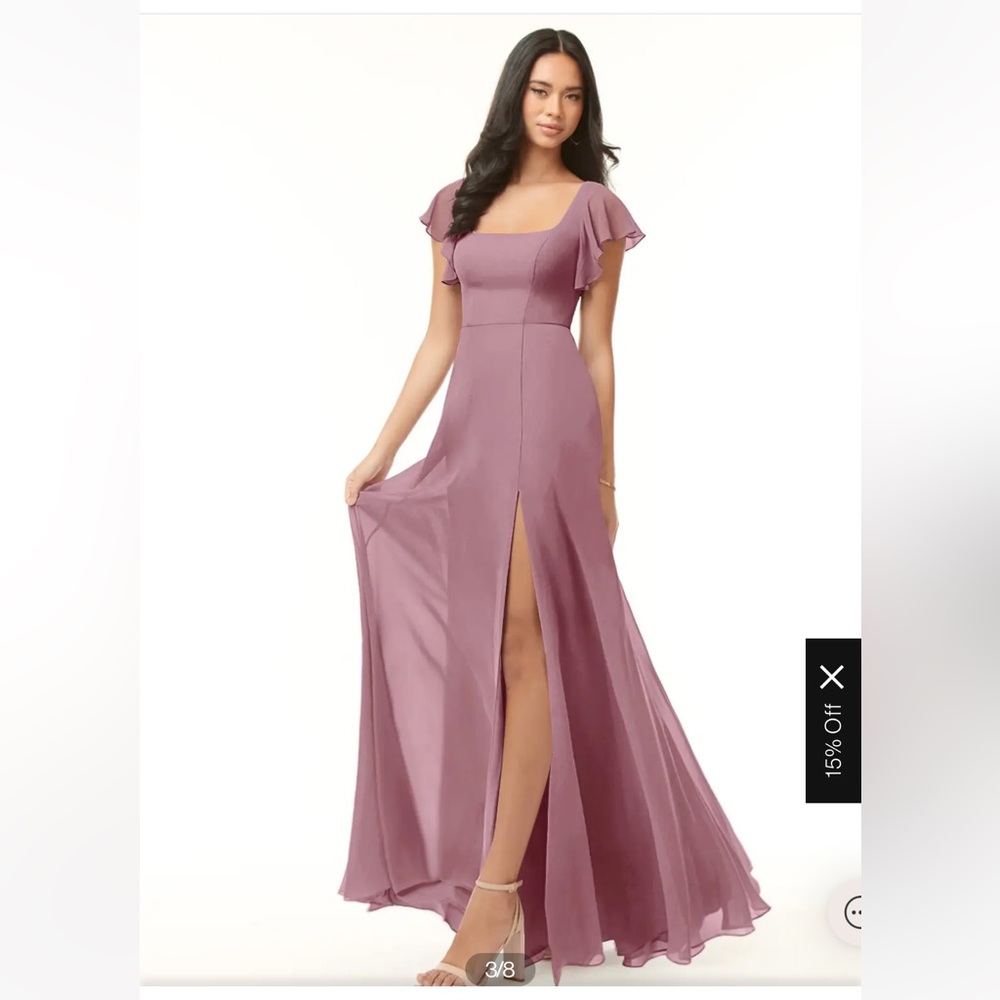 Azazie Bondi Dress in Vintage Mauve